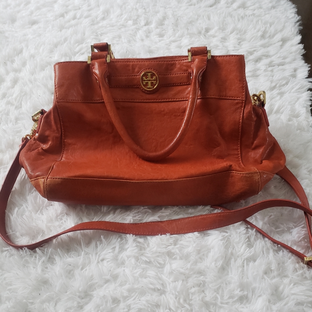 Authentic vintage Tory Burch burnt orange bag